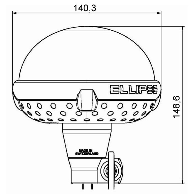 Gyrophare Ellipse Flexible 12/24V 21W IP65 référence fournisseur 1204136